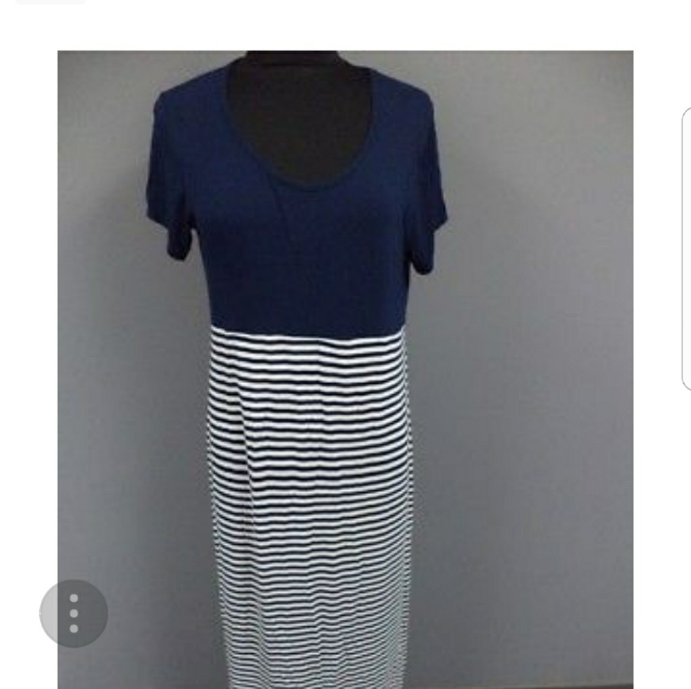 Navy & White Newport News Cruise Dress Sz XXL